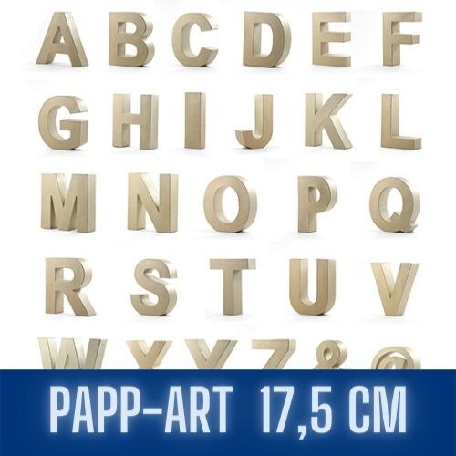 Pappbuchstaben zahlen 5 x - &, 17,5