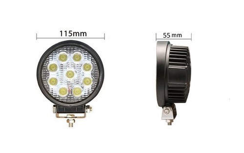 24v halogen runde - 2x, 12-24v