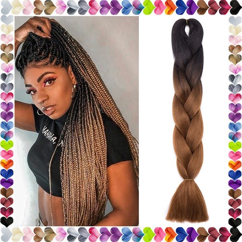 Jumbo braids haarteil ombre - haarteil,