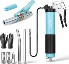 SHALL Fettpresse,7000PSI Hochleistungs Fettpressen Set mit Fettpresse Mundstück