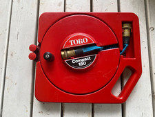 Vintage TORO Compact 150, Wasserschlauch Textil mit Aufroller 15m, Made in USA