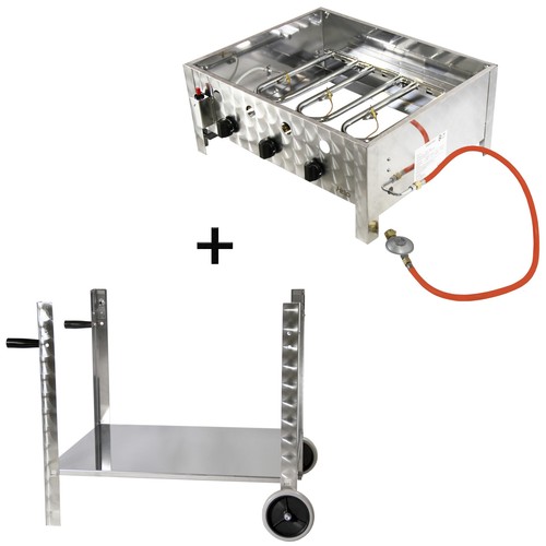 Gasbräter gasgrill edelstahl - ,