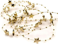 2m Gold Sterne Perlenband