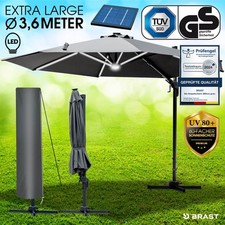 BRAST Alu Sonnenschirm Ampelschirm Ø360cm - 2.Wahl