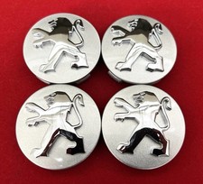 🟢 4x Original Peugeot Felgendeckel / Nabendeckel / Felgenkappen 60mm
