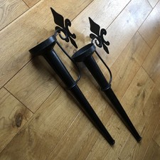 2x Antik Wandkerzenhalter