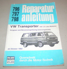 Gebrauchte Reparaturanleitung VW Transporter T3 - 1,9 L Benzin Motor - ab 1982