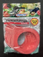 10 x SÄNGER Gummiring Einmach Einkochringe 65 x 90 Dichtungsring 1 Beutel