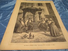 Druck von 1878 , Holzstich 