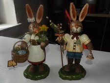 Hubrich-Figuren groß Osterhasen ca. 28 cm Frau u. Mann