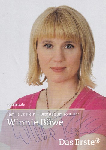 Autogramm winnie böwe - autogramm,