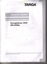 Targa DR 5200 France DVD Recorder Manual de l utilisateur