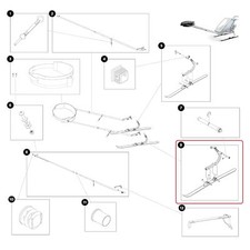 Thule Ski Assembly-LH Ski Pulk für Chariot Cross-Country Skiing Kit