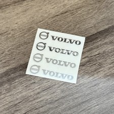 4x VOLVO Logo Aufkleber Metall