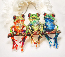 3 Lustige Frösche als