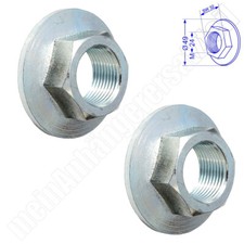 2x Flanschmutter Achsmutter