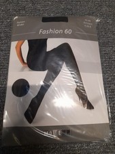Strumpfhose schwarz Zopfmuster