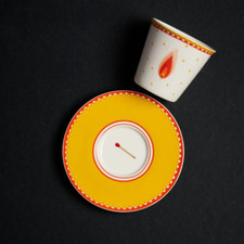 KAFFEETASSE + UNTERTASSE LIGHT MY FIRE
