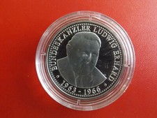 *Bundeskanzler Ludwig Erhard *Silbermedaille (999)/ ca.6,8g.-30mm(Schub107