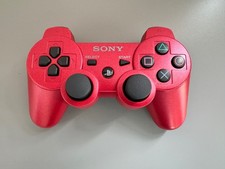 Original Sony Playstation 3 Controller scarlet red metallic rot Ps3 neuwertig 