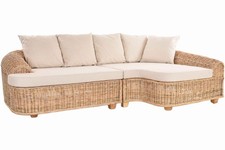Wohnzimmer Rattan Ecksofa
