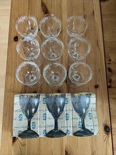 12 Vintage Zwiesel Goldrand Weingläser, 12cm VINTAGE