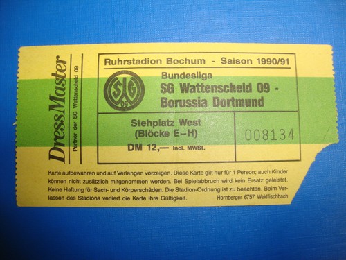 Ticket sg wattenscheid - ticket,