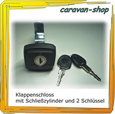 Klappenschloss für Caravan Wohnmobil Wohnwagen schwarz, Serviceklappe, Gaskasten