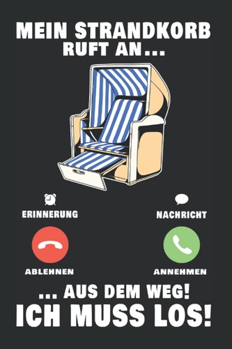 Strandkorb notizbuch mein - notizbuch:,