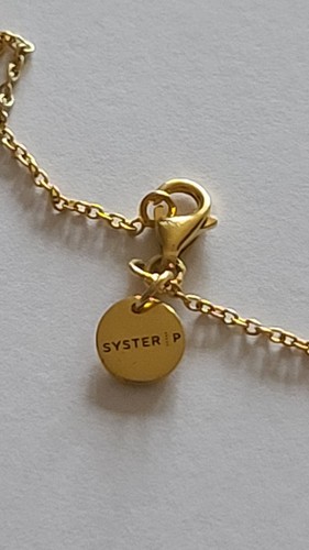 Syster ankerkette halskette - p,