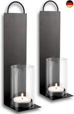 2X Wandkerzenhalter aus Metall