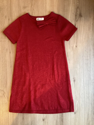 Mädchen kleid rot glitzer - mädchen, h&m