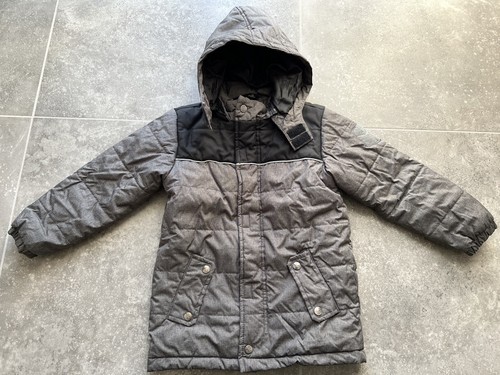 Winterjacke jungen 116 grau - 116,