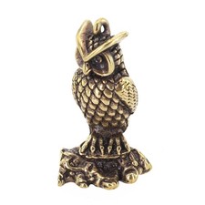 Dekorative Messingeule Statue