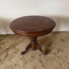 Beistelltisch rund Intarsien Holz Vintage 60er Mid Century Tisch Edel Elegant