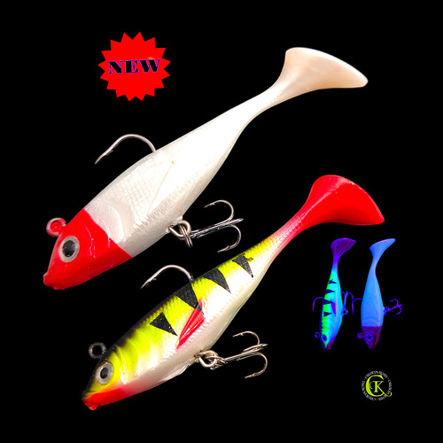 10cm gummifisch shad - gummifisch, uv