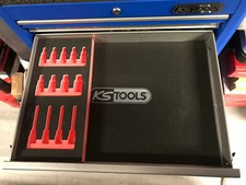 KS TOOLS 1/3  Schaumstoffeinlage für 1/2" Bit-Stecknuss- Werkzeugwagen Einlage 