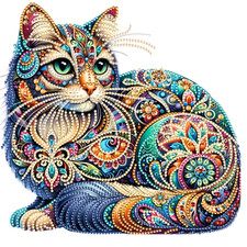 Kunstvolle Katzenmagie 5D