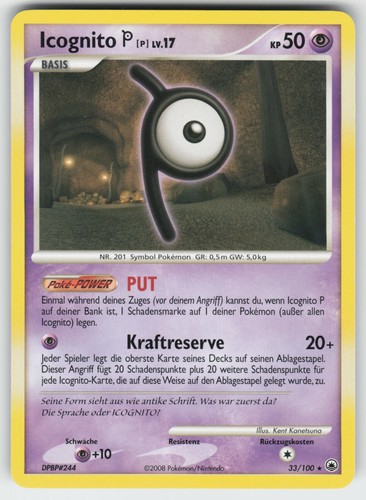 Pokémon icognito 100 de - pokémon, 33/100