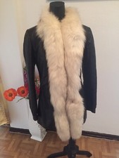 echte schicke Lederjacke,GrM mit echten Fuchspelz