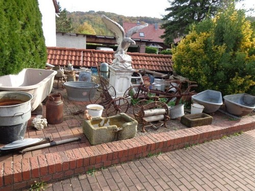 Sandstein großer futtertrog - -,
