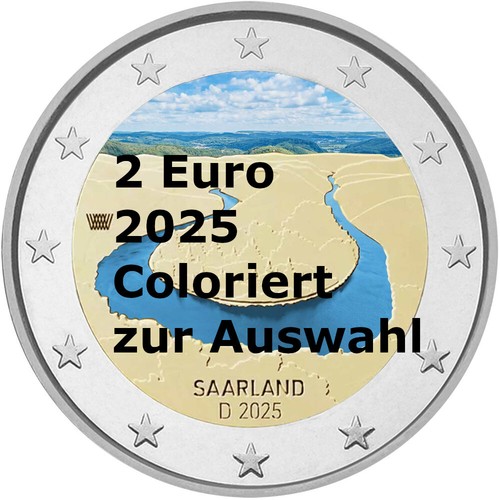 Euro 2025 coloriert mit - -, coloriert/
