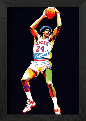Julius erving gerahmtes - julius,
