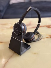 Jabra Evolve 75 Stereo On-Ear Kopfhörer Set - Schwarz - Wie Neu (Model DIV010)