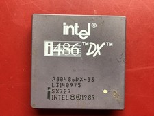 Intel i486 DX-33, 33 MHz CPU