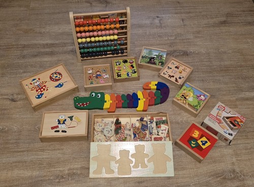 Holzspielzeug puzzle zahlen - holzspielzeug,