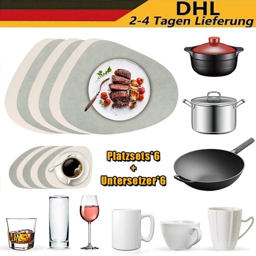 Stück tischsets aus - stück,