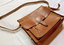 Schultertasche Umhängetasche Schultasche Vintage Echt Leder Naturleder robust