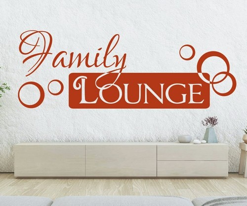 Wandtattoo family lounge - wandtattoo,