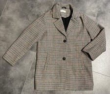 Mango Kinder Mantel Gr. 134 Hahnentritt Muster